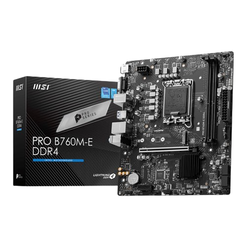 MSI PRO B760M-E DDR4 MOTHERBOARD