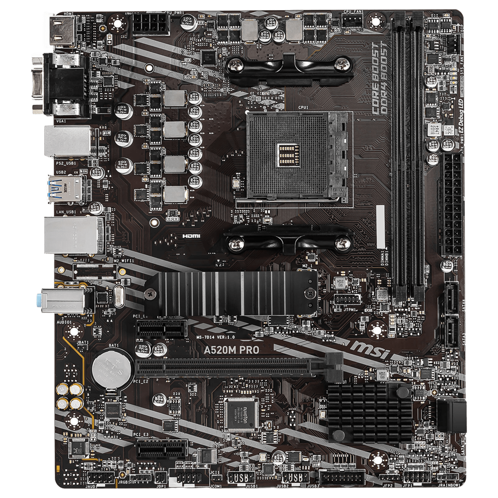 MSI A520M-A PRO MOTHERBOARD - Image 2