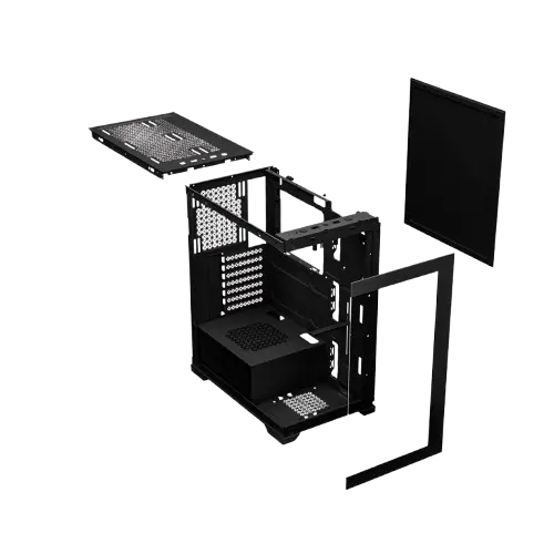 ARMAGGEDDON AQUARON M-ATX Black PC Casing - Image 3