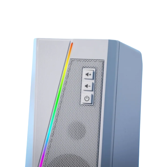 REDRAGON GS520W ANVIL White Stereo Gaming Speaker - Image 2